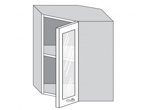 1.60.3у Шкаф настенный (h=720) угловой на 600мм со стекл. дверцей в Нязепетровске - nyazepetrovsk.magazinmebel.ru | фото