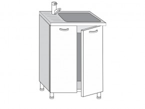 2.60.2м Шкаф-стол на 600мм под врезную мойку с 2-мя дверцами в Нязепетровске - nyazepetrovsk.magazinmebel.ru | фото