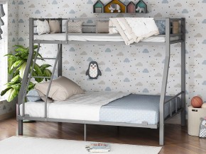 Двухъярусная кровать Гранада-1 140 Серая в Нязепетровске - nyazepetrovsk.magazinmebel.ru | фото