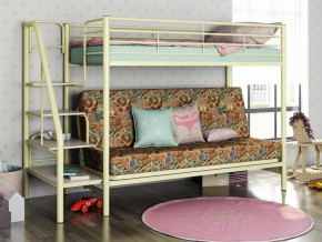 Двухъярусная кровать с диваном Мадлен 3 Слоновая кость-марки в Нязепетровске - nyazepetrovsk.magazinmebel.ru | фото - изображение 1