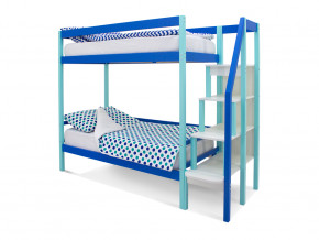 Двухъярусная кровать Svogen мятно-синий в Нязепетровске - nyazepetrovsk.magazinmebel.ru | фото - изображение 1