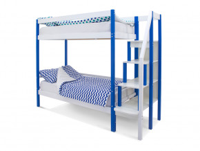 Двухъярусная кровать Svogen сине-белый в Нязепетровске - nyazepetrovsk.magazinmebel.ru | фото
