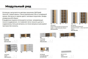 Гостиная Бруно Дуб Крафт Золотой, Серый Камень в Нязепетровске - nyazepetrovsk.magazinmebel.ru | фото - изображение 4