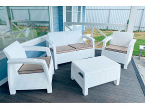 Комплект уличной мебели Yalta Terrace Set белый в Нязепетровске - nyazepetrovsk.magazinmebel.ru | фото