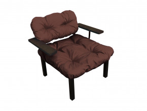 Кресло Дачное коричневая подушка в Нязепетровске - nyazepetrovsk.magazinmebel.ru | фото