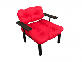 Кресло Дачное красная подушка в Нязепетровске - nyazepetrovsk.magazinmebel.ru | фото