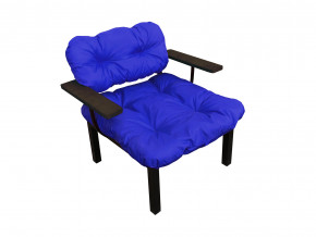 Кресло Дачное синяя подушка в Нязепетровске - nyazepetrovsk.magazinmebel.ru | фото