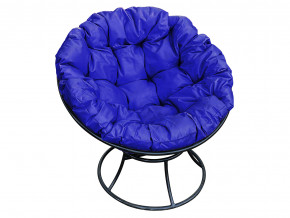 Кресло Папасан без ротанга синяя подушка в Нязепетровске - nyazepetrovsk.magazinmebel.ru | фото - изображение 1