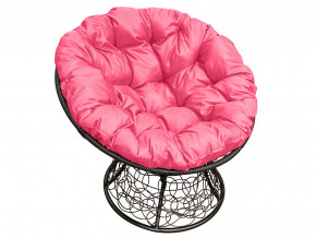 Кресло Папасан с ротангом розовая подушка в Нязепетровске - nyazepetrovsk.magazinmebel.ru | фото