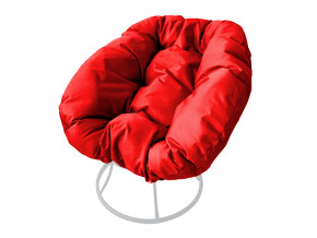 Кресло Пончик без ротанга красная подушка в Нязепетровске - nyazepetrovsk.magazinmebel.ru | фото