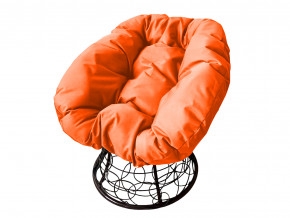 Кресло Пончик с ротангом оранжевая подушка в Нязепетровске - nyazepetrovsk.magazinmebel.ru | фото - изображение 1