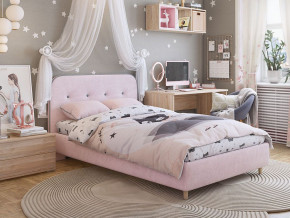 Кровать 1200 Лео велюр нежно-розовый в Нязепетровске - nyazepetrovsk.magazinmebel.ru | фото - изображение 4