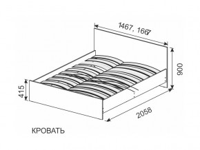 Кровать 1600х2000 ортопедическое основание в Нязепетровске - nyazepetrovsk.magazinmebel.ru | фото