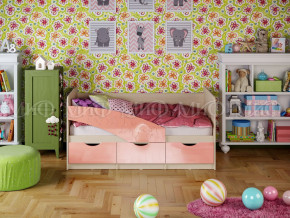 Кровать Бабочки 1600 Розовый металлик в Нязепетровске - nyazepetrovsk.magazinmebel.ru | фото