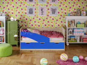 Кровать Бабочки 1600 Синий в Нязепетровске - nyazepetrovsk.magazinmebel.ru | фото