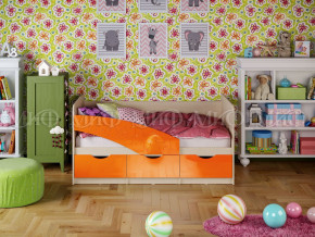 Кровать Бабочки 1800 Оранжевый металлик в Нязепетровске - nyazepetrovsk.magazinmebel.ru | фото