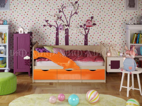 Кровать Дельфин-1 1600 Оранжевый металлик в Нязепетровске - nyazepetrovsk.magazinmebel.ru | фото