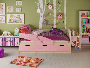 Кровать Дельфин 1600 Розовый металлик в Нязепетровске - nyazepetrovsk.magazinmebel.ru | фото