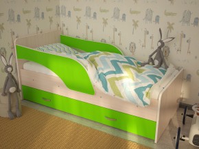 Кровать детская Максимка млечный дуб-лайм в Нязепетровске - nyazepetrovsk.magazinmebel.ru | фото - изображение 1