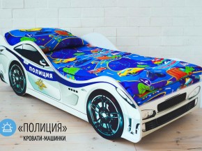 Кровать детская машина Полиции в Нязепетровске - nyazepetrovsk.magazinmebel.ru | фото