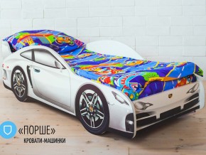 Кровать детская машинка Порше в Нязепетровске - nyazepetrovsk.magazinmebel.ru | фото