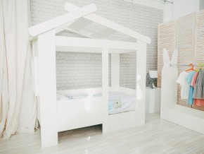 Кровать детская Теремок без ящика белая в Нязепетровске - nyazepetrovsk.magazinmebel.ru | фото