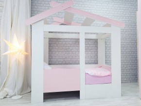 Кровать детская Теремок без ящика розовая в Нязепетровске - nyazepetrovsk.magazinmebel.ru | фото