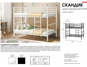 Кровать двухъярусная Скандик 42.20-01 в Нязепетровске - nyazepetrovsk.magazinmebel.ru | фото - изображение 2