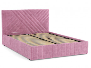 Кровать Гамма 1400 с основанием велюр тенерифе розовый в Нязепетровске - nyazepetrovsk.magazinmebel.ru | фото - изображение 2
