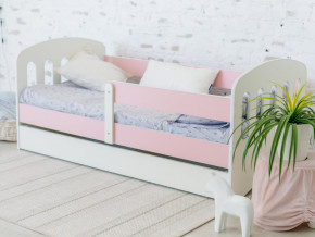 Кровать Малыш с ящиком розовый в Нязепетровске - nyazepetrovsk.magazinmebel.ru | фото - изображение 1