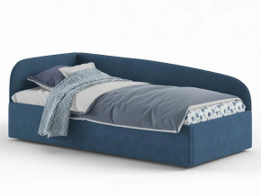 Кровать мягкая Денди на щитах синяя в Нязепетровске - nyazepetrovsk.magazinmebel.ru | фото