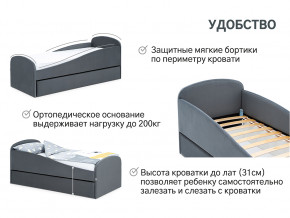 Кровать с ящиком Letmo графит (велюр) в Нязепетровске - nyazepetrovsk.magazinmebel.ru | фото - изображение 11