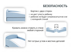 Кровать с ящиком Letmo небесный (рогожка) в Нязепетровске - nyazepetrovsk.magazinmebel.ru | фото - изображение 15