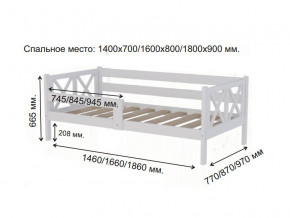 Кровать софа Аист-3 Классика белый 1400х700 мм в Нязепетровске - nyazepetrovsk.magazinmebel.ru | фото - изображение 2