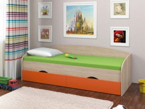 Кровать Соня 2 сонома-оранжевый в Нязепетровске - nyazepetrovsk.magazinmebel.ru | фото