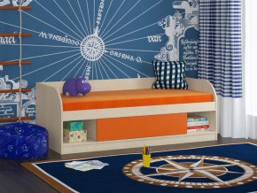 Кровать Соня 4 дуб молочный-оранжевый в Нязепетровске - nyazepetrovsk.magazinmebel.ru | фото