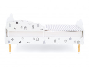 Кровать Stumpa Облако с бортиком рисунок Домики в Нязепетровске - nyazepetrovsk.magazinmebel.ru | фото - изображение 3