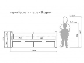 Кровать-тахта Svogen с ящиками и бортиком бежевый в Нязепетровске - nyazepetrovsk.magazinmebel.ru | фото - изображение 3