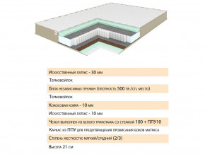 Матрас Тиссая 120х200 в Нязепетровске - nyazepetrovsk.magazinmebel.ru | фото - изображение 2