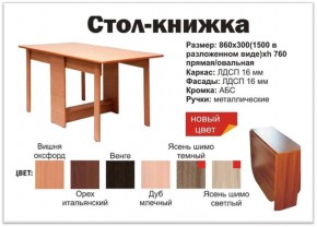 Прямой стол-книжка венге в Нязепетровске - nyazepetrovsk.magazinmebel.ru | фото - изображение 2