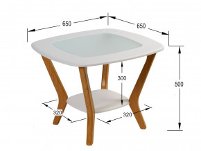 Стол журнальный Мельбурн Белый в Нязепетровске - nyazepetrovsk.magazinmebel.ru | фото - изображение 2