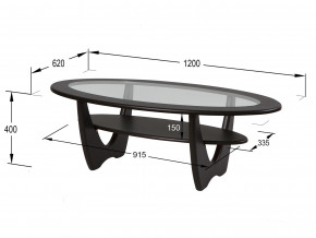 Стол журнальный Юпитер со стеклом СЖС-01 венге в Нязепетровске - nyazepetrovsk.magazinmebel.ru | фото - изображение 2